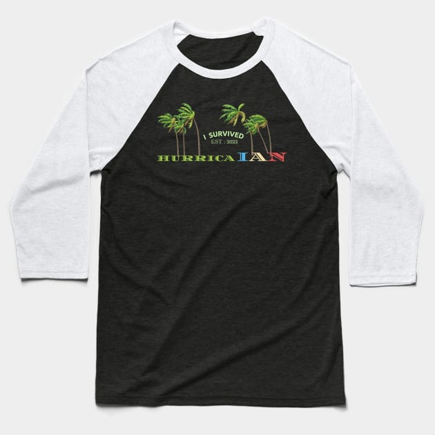 Hurricane Ian Baseball T-Shirt by Blumammal